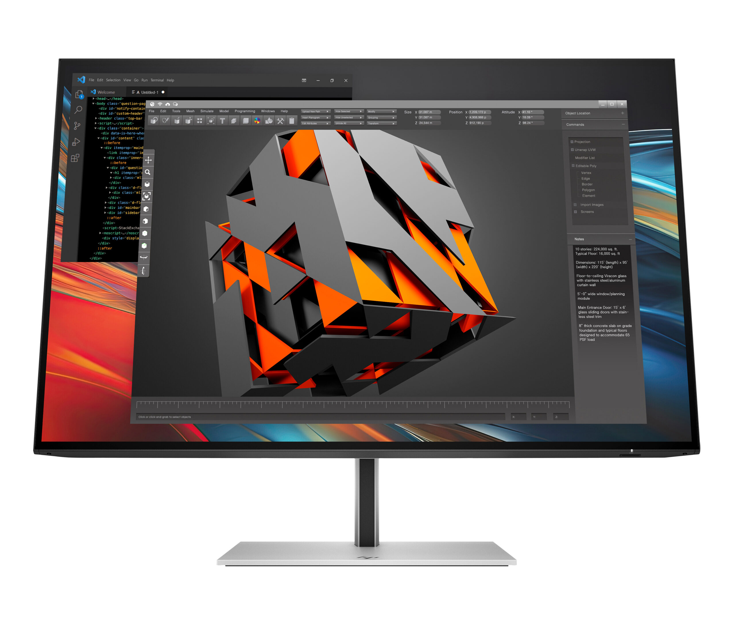 HP Series 7 Pro 724pn WUXGA Monitor (8X534AA)